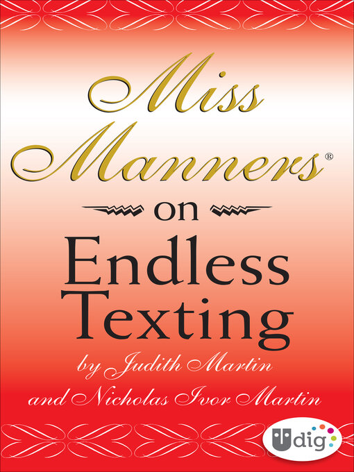 Title details for Miss Manners by Judith Martin - Available